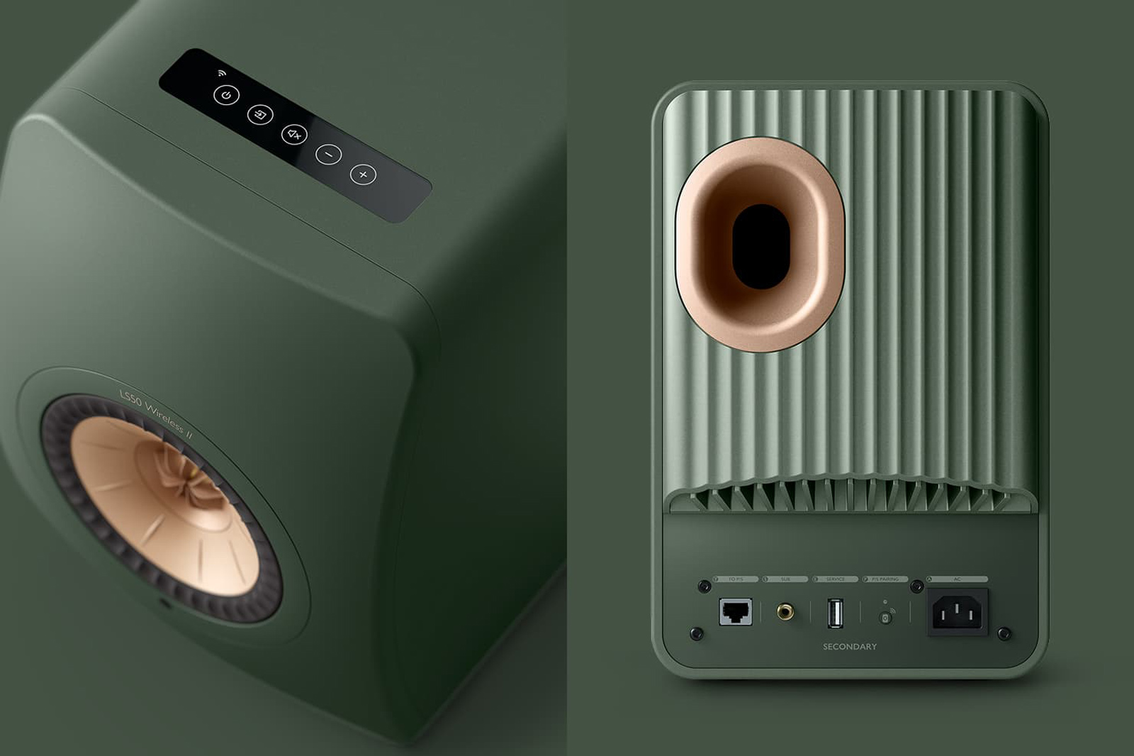 KEF LS50 Wireless II: Moss Green 